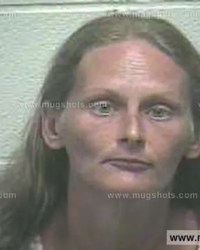 Booking photo of Angela Beaver, Giles County, May 8, 2015