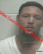 Booking photo of Christopher Renard Chandler, Giles County, Jan 8, 2020