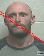 Booking photo of James J Blevins, Giles County, Oct 25, 2019