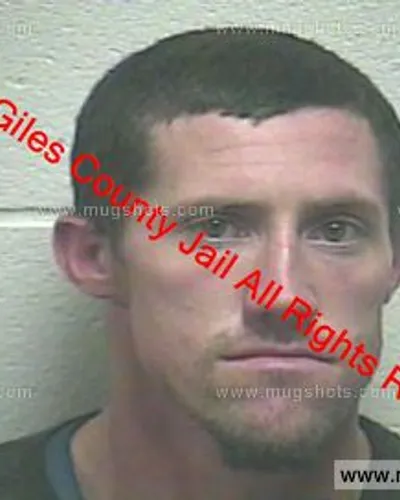 Booking photo of Brian Eugene Schrimsher, Giles County, Dec 25, 2018