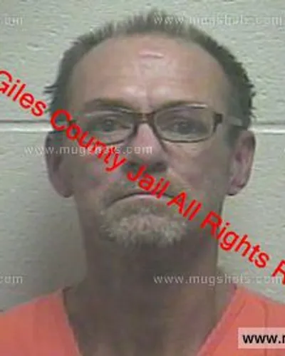 Booking photo of Earl Derusha, Giles County, Dec 25, 2018