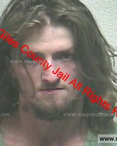 Booking photo of Joseph Gevedon, Giles County, Feb 8, 2020