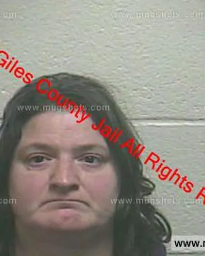 Booking photo of Christy Morris, Giles County, Dec 12, 2019