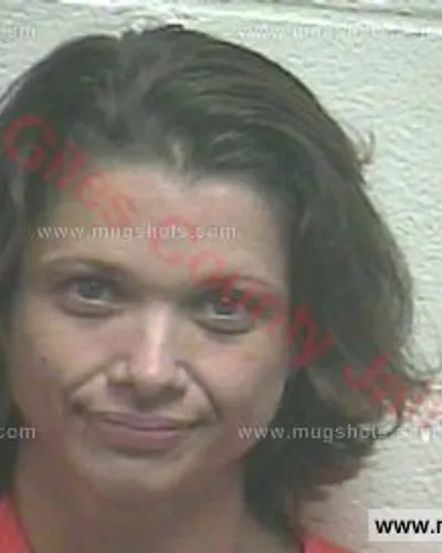 Booking photo of Amy Hennessee Moore, Giles County, Jul 23, 2016