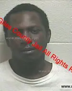 Booking photo of Brandon D'Shawn Houston, Giles County, Mar 2, 2020