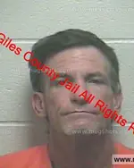 Booking photo of James William Mote, Giles County, Sep 27, 2019