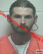 Booking photo of Thaddeus Wade Smith, Giles County, Sep 28, 2019