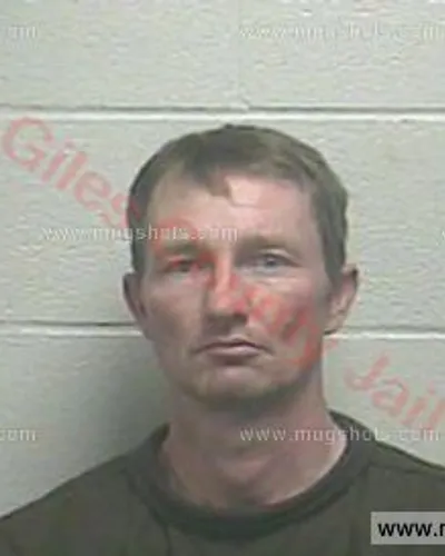 Booking photo of ANTHONY W WARD, Giles County, Jan 4, 2017