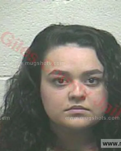 Booking photo of Cecelia Vanrosenberg, Giles County, Feb 27, 2018