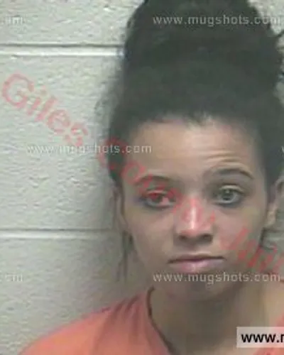 Booking photo of Tiffany Caitlyn Sutton, Giles County, Jan 25, 2018