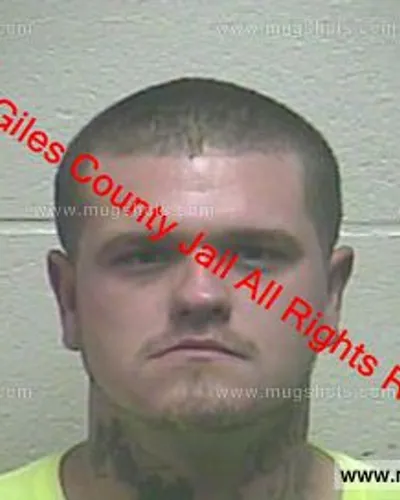 Booking photo of James Craig Sheets II, Giles County, May 10, 2019