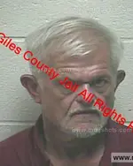 Booking photo of Mickey Joe Campbell Jr., Giles County, Oct 14, 2019