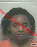 Booking photo of Peggy Lee Covey, Giles County, Jan 29, 2019