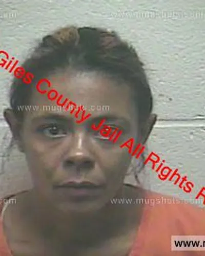 Booking photo of Natasha Denae Malone, Giles County, Sep 27, 2019