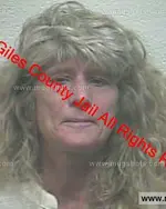 Booking photo of Della Whitworth Corbin, Giles County, Mar 5, 2020