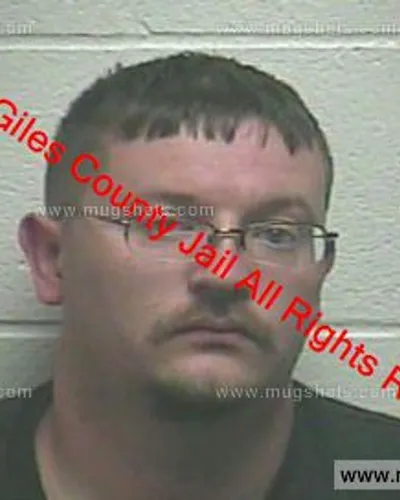 Booking photo of Brandon Zeigler, Giles County, May 4, 2020