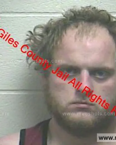 Booking photo of Nathaniel Soloman Cotten, Giles County, Apr 7, 2019