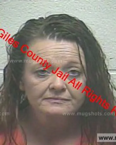Booking photo of Barbara Adams, Giles County, Mar 19, 2019
