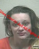 Booking photo of Tori Lynne Miller, Giles County, Feb 16, 2019