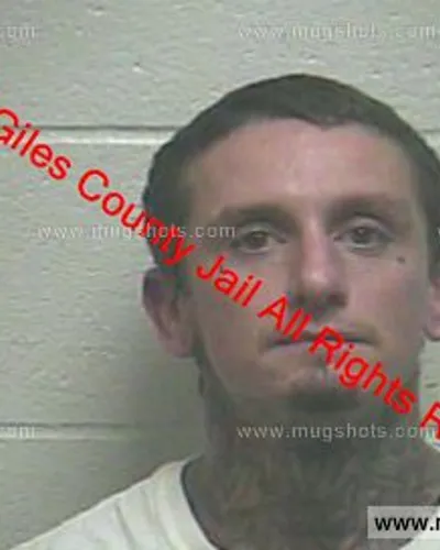 Booking photo of Travis Marks, Giles County, Nov 15, 2019