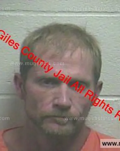 Booking photo of Kenneth Gilchriest, Giles County, Dec 25, 2018
