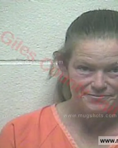 Booking photo of Evie Elaine Clark, Giles County, Nov 7, 2017