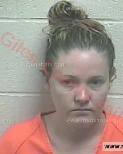 Booking photo of Heather Brashers, Giles County, Jun 20, 2018