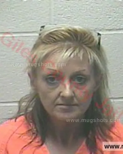 Booking photo of Rebecca Faye Stewart, Giles County, Oct 28, 2017