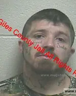 Booking photo of Justin Kyle Reynolds, Giles County, Nov 20, 2019