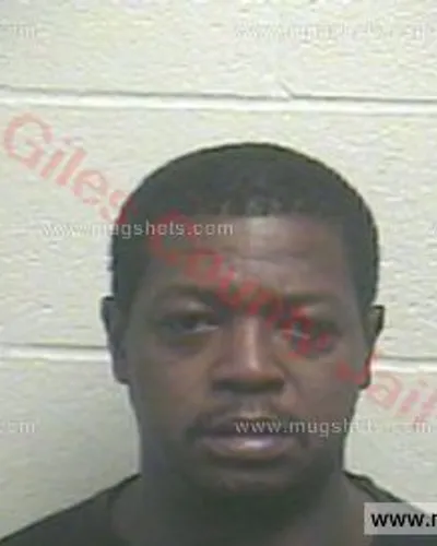 Booking photo of Anthony Lamar Gordon, Giles County, Nov 23, 2015