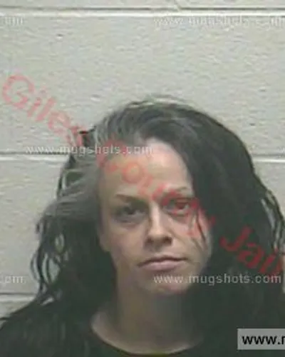 Booking photo of Kandice Lane Sims, Giles County, May 30, 2018