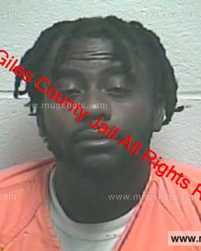 Booking photo of Barry Jamal Martin, Giles County, Apr 27, 2019