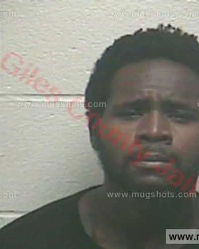 Booking photo of Desuan Terrell, Giles County, Sep 7, 2017