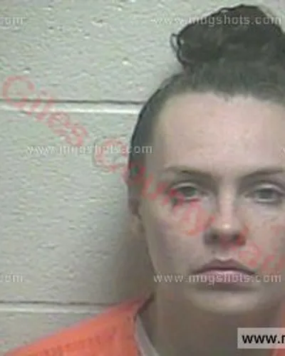 Booking photo of Ashley Nicole Martin, Giles County, Nov 13, 2016