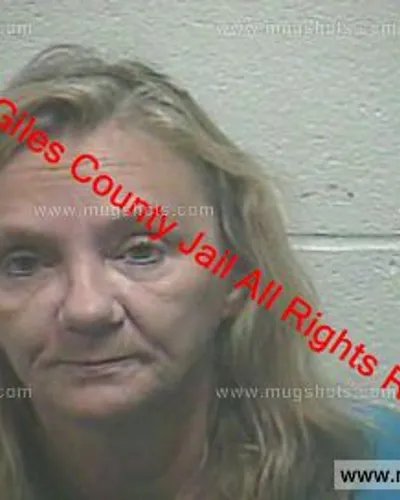 Booking photo of Kelli Humphries, Giles County, Oct 15, 2019