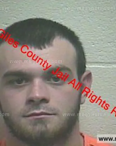 Booking photo of Hunter James Kimbrough, Giles County, Dec 29, 2018