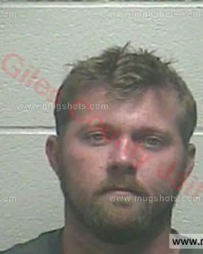 Booking photo of Brian Lee Martin, Giles County, Jul 1, 2018