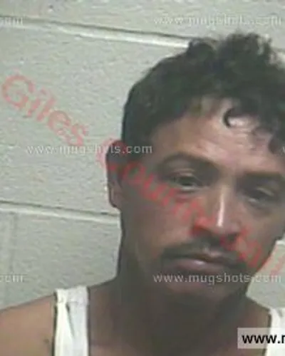 Booking photo of JULIO Ces Rodriguez- HERNANDEZ, Giles County, Oct 3, 2016
