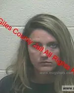 Booking photo of Allison Regina Bruce, Giles County, Sep 27, 2019