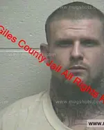 Booking photo of Matthew Lee Bowers, Giles County, Jan 27, 2020