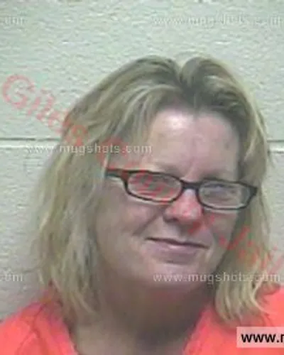 Booking photo of Valerie Tollison, Giles County, Apr 8, 2018