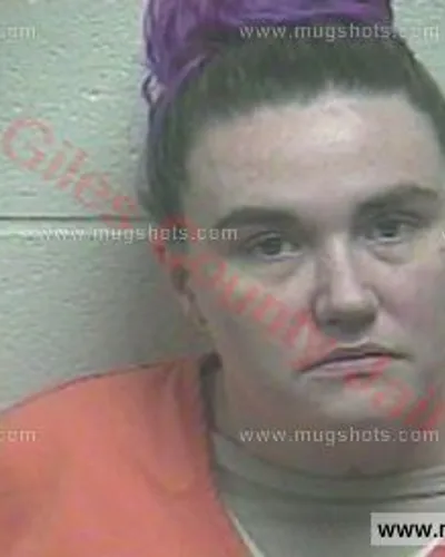 Booking photo of Sara Gay, Giles County, Jan 10, 2018