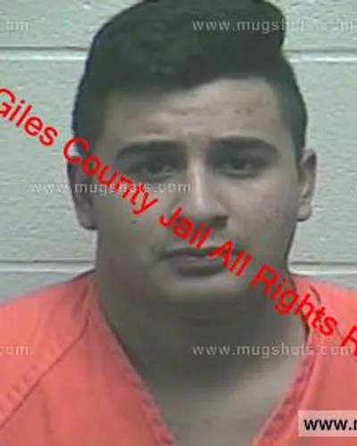 Booking photo of Jesus Suarez, Giles County, Jan 13, 2019