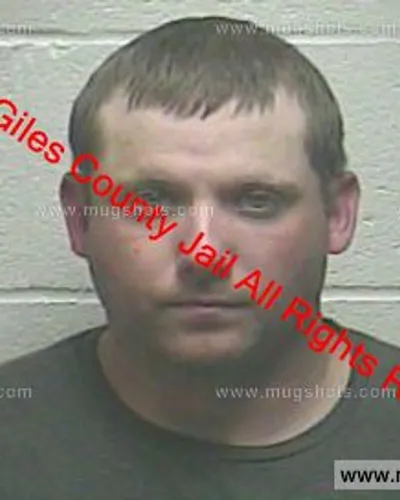 Booking photo of Thomas Carroll, Giles County, Feb 4, 2020