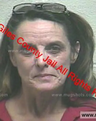 Booking photo of Anita Hallmark, Giles County, Feb 28, 2020