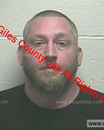 Booking photo of Samuel Glenn Boaz, Giles County, Jan 28, 2019