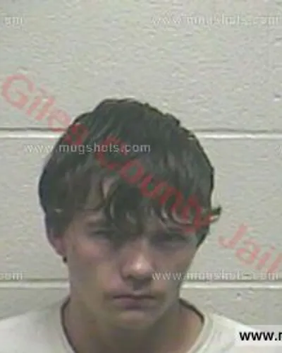 Booking photo of Samuel Quentin Hoback, Giles County, Jun 5, 2017