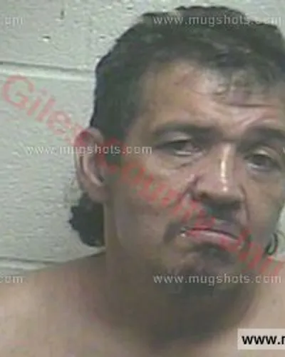 Booking photo of Anthony M Ramirez, Giles County, Jul 11, 2016