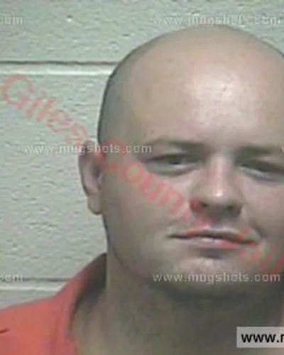 Booking photo of Justin Paul Mcgill, Giles County, Aug 14, 2017