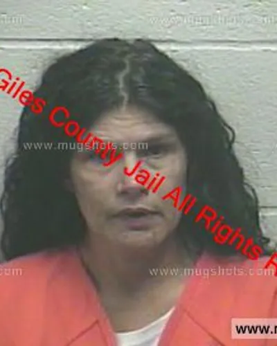 Booking photo of Becky Ann Maroney, Giles County, Dec 25, 2018